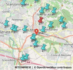 Mappa Via Colle del Moro, 24061 Albano Sant'Alessandro BG, Italia (2.2165)