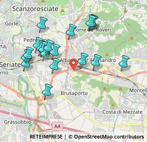 Mappa Via Colle del Moro, 24061 Albano Sant'Alessandro BG, Italia (1.9225)