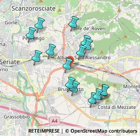 Mappa Via Colle del Moro, 24061 Albano Sant'Alessandro BG, Italia (1.778)