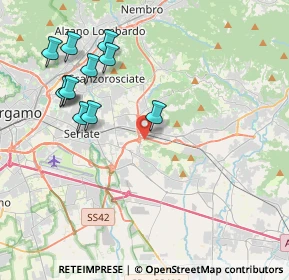 Mappa Via Colle del Moro, 24061 Albano Sant'Alessandro BG, Italia (4.26727)
