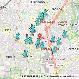 Mappa Via Giovanni Pascoli, 20833 Verano Brianza MB, Italia (0.8485)