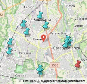 Mappa Via Giovanni Pascoli, 20833 Verano Brianza MB, Italia (2.41846)