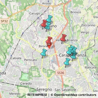 Mappa Via Giovanni Pascoli, 20833 Verano Brianza MB, Italia (1.64818)