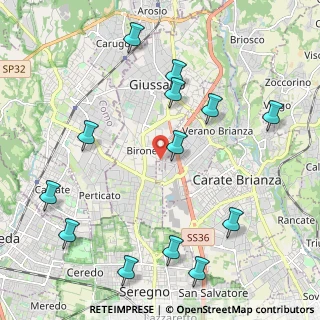 Mappa Via Giovanni Pascoli, 20833 Verano Brianza MB, Italia (2.51769)