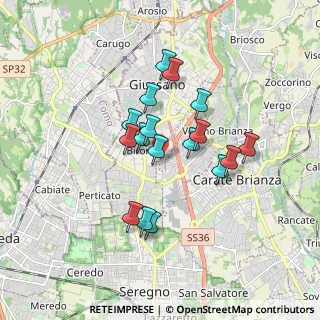 Mappa Via Giovanni Pascoli, 20833 Verano Brianza MB, Italia (1.40941)