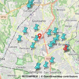 Mappa Via Giovanni Pascoli, 20833 Verano Brianza MB, Italia (2.35)