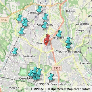 Mappa Via Giovanni Pascoli, 20833 Verano Brianza MB, Italia (2.6575)