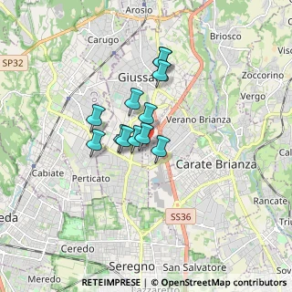 Mappa Via Giovanni Pascoli, 20833 Verano Brianza MB, Italia (1.12667)
