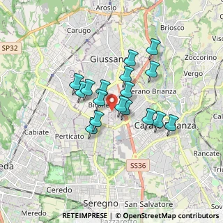 Mappa Via Giovanni Pascoli, 20833 Verano Brianza MB, Italia (1.26882)