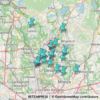 Mappa Via Giovanni Pascoli, 20833 Verano Brianza MB, Italia (6.05667)
