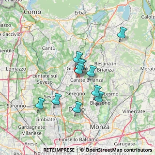 Mappa Via Giovanni Pascoli, 20833 Verano Brianza MB, Italia (5.60364)