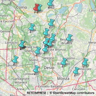 Mappa Via M.P. Virgilio, 20833 Giussano MB, Italia (8.447)