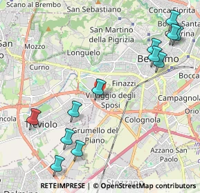 Mappa Via Antonio Cavalli, 24127 Bergamo BG, Italia (2.58333)