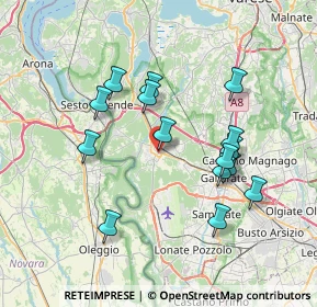 Mappa Via Guglielmo Marconi, 21019 Somma lombardo VA, Italia (6.88667)