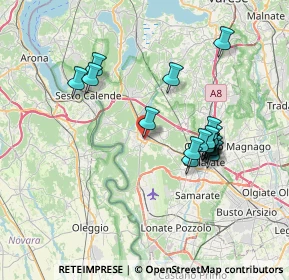Mappa Via Guglielmo Marconi, 21019 Somma lombardo VA, Italia (6.71056)