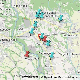 Mappa Via Kennedy, 24030 Solza BG, Italia (1.69909)