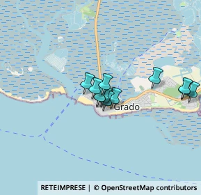 Mappa Via Ariosto, 34073 Grado GO, Italia (1.2575)