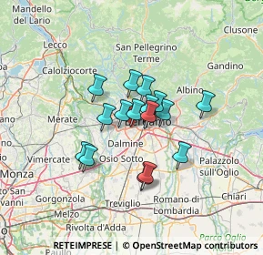 Mappa Via Generale Carlo Alberto Dalla Chiesa, 24048 Treviolo BG, Italia (9.06125)