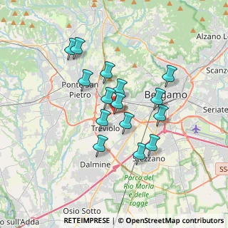 Mappa Via Generale Carlo Alberto Dalla Chiesa, 24048 Treviolo BG, Italia (2.892)