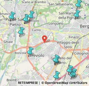 Mappa Via Generale Carlo Alberto Dalla Chiesa, 24048 Treviolo BG, Italia (2.92429)