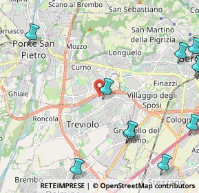 Mappa Via Generale Carlo Alberto Dalla Chiesa, 24048 Treviolo BG, Italia (3.34231)