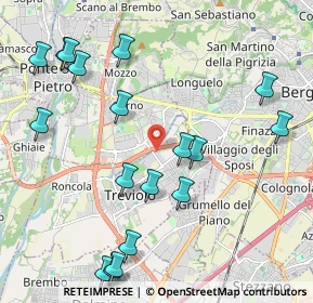 Mappa Via Generale Carlo Alberto Dalla Chiesa, 24048 Treviolo BG, Italia (2.44722)