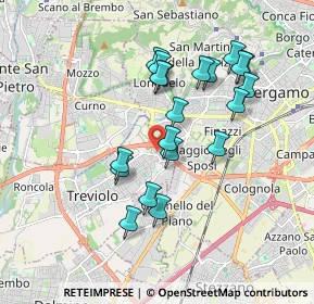 Mappa Via Gandhi, 24048 Treviolo BG, Italia (1.6485)