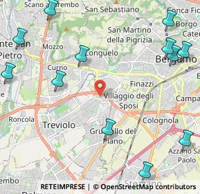 Mappa Via Gandhi, 24048 Treviolo BG, Italia (3.01167)