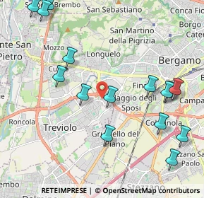 Mappa Via Gandhi, 24048 Treviolo BG, Italia (2.472)