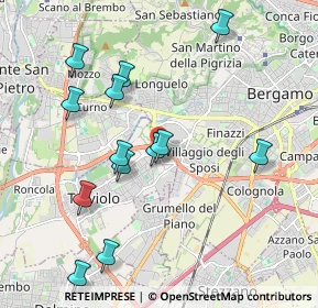 Mappa Via Gandhi, 24048 Treviolo BG, Italia (2.04692)