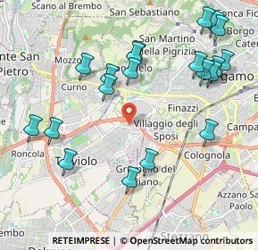 Mappa Via Gandhi, 24048 Treviolo BG, Italia (2.3235)