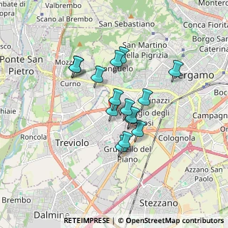Mappa Via Gandhi, 24048 Treviolo BG, Italia (1.26733)
