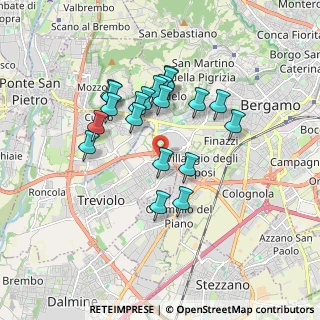 Mappa Via Gandhi, 24048 Treviolo BG, Italia (1.5075)