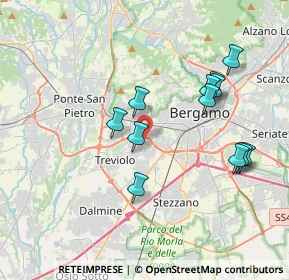 Mappa Via Gandhi, 24048 Treviolo BG, Italia (3.64167)