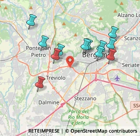 Mappa Via Gandhi, 24048 Treviolo BG, Italia (3.585)