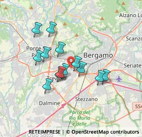 Mappa Via Gandhi, 24048 Treviolo BG, Italia (2.83923)
