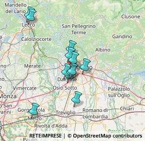 Mappa Via Gandhi, 24048 Treviolo BG, Italia (11.04167)
