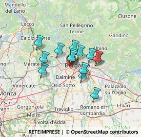 Mappa Via Gandhi, 24048 Treviolo BG, Italia (8.47467)