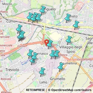 Mappa Via Gandhi, 24048 Treviolo BG, Italia (1.146)
