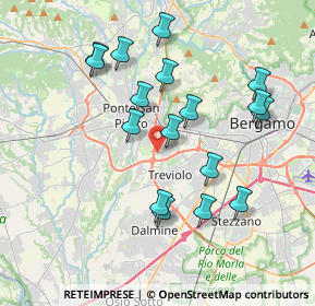 Mappa Via Europa, 24035 Curno BG, Italia (3.70118)