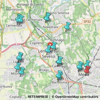 Mappa Via Padre Reginaldo Giuliani, 20823 Lentate sul Seveso MB, Italia (2.6335)