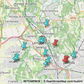 Mappa Via Padre Reginaldo Giuliani, 20823 Lentate sul Seveso MB, Italia (2.24077)