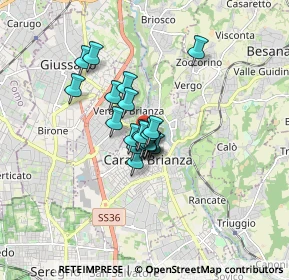 Mappa Viale Giuseppe Garibaldi, 20841 Carate Brianza MB, Italia (0.9815)