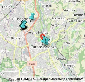 Mappa Viale Giuseppe Garibaldi, 20841 Carate Brianza MB, Italia (1.88)