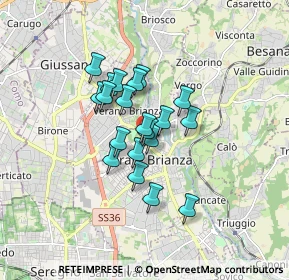 Mappa Viale Giuseppe Garibaldi, 20841 Carate Brianza MB, Italia (1.1705)