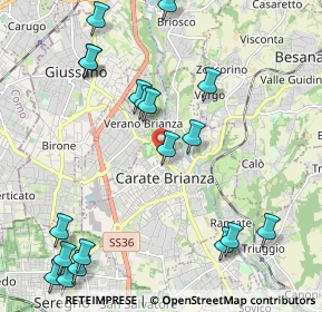 Mappa Viale Giuseppe Garibaldi, 20841 Carate Brianza MB, Italia (2.58579)