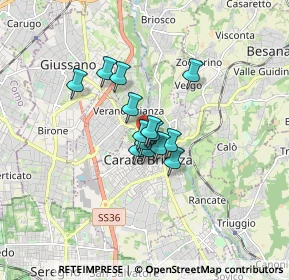 Mappa Viale Giuseppe Garibaldi, 20841 Carate Brianza MB, Italia (0.94857)