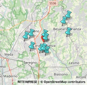 Mappa Viale Giuseppe Garibaldi, 20841 Carate Brianza MB, Italia (2.72273)