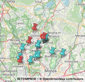 Mappa Viale Giuseppe Garibaldi, 20841 Carate Brianza MB, Italia (5.91563)