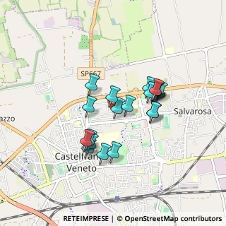 Mappa Viale delle Querce, 31033 Castelfranco Veneto TV, Italia (0.703)